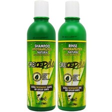 Crece Pelo Natural Hair Growth Duo   Phytotherapeutic Shampoo  Rinse Combo S...