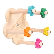 Parrot Perch Wheel Toy Exercise for Cockatiels Budgerigar Parakeet Parrot