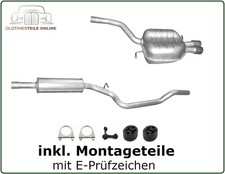 Auspuff Set für VW Passat 2.0 TDI 140PS (3C2, 3C5, 357) Mitteltopf + Endtopf