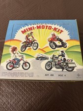 Mini Moto Kit-Motorbike Models -Vintage Toy 70’s-Made Italy-In Display Box (48)