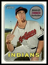 2018 Topps Heritage Bradley Zimmer Cleveland Indians #61