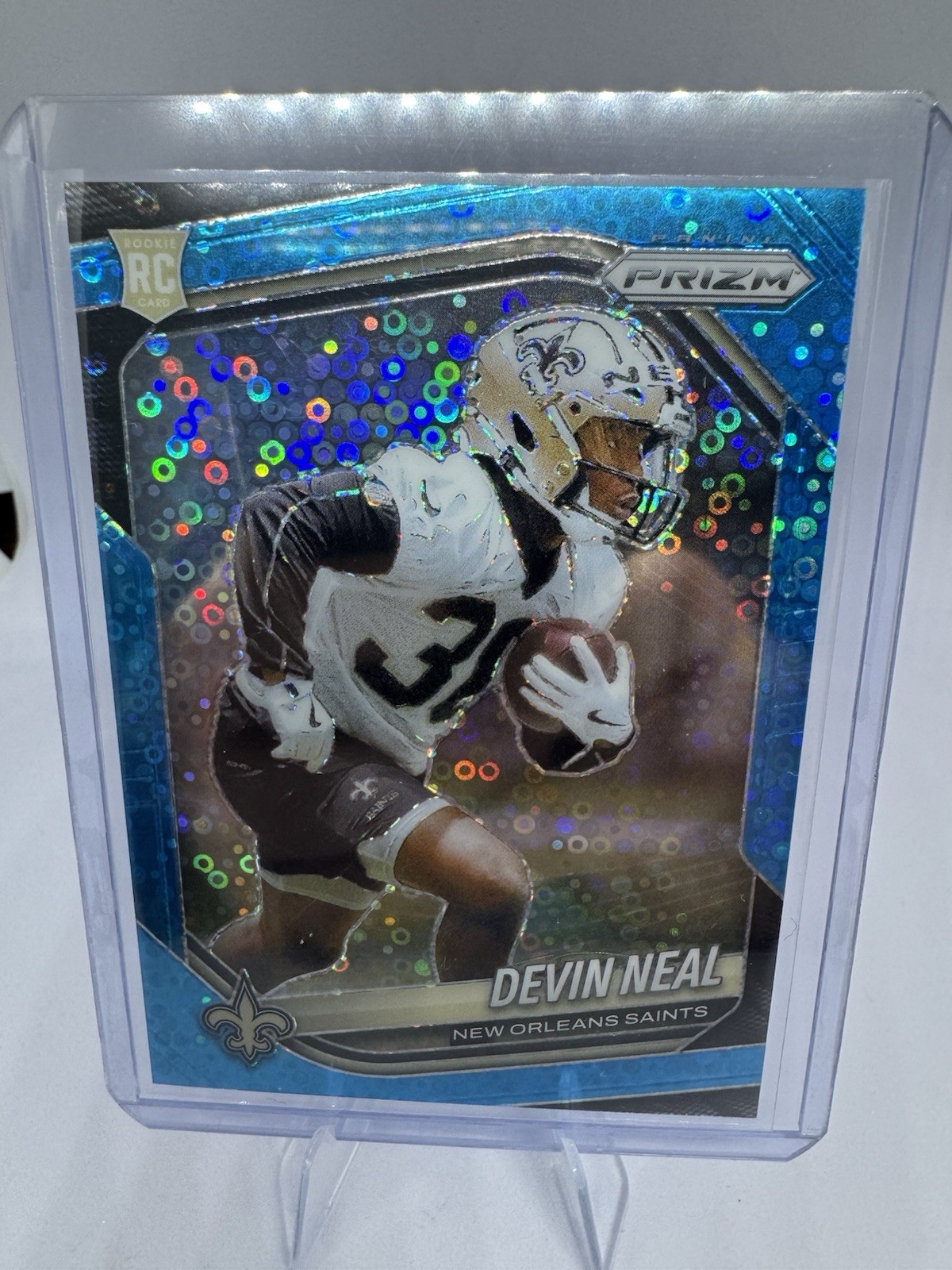 2025 Prizm No Huddle Blue Devin Neal /125#393