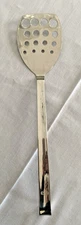 Vtg Rosle Stainless Steel Perforated Turner with Hook Handle, 14.5-Inch