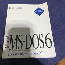 Concise User's Guide For Microsoft MS-DOS 6