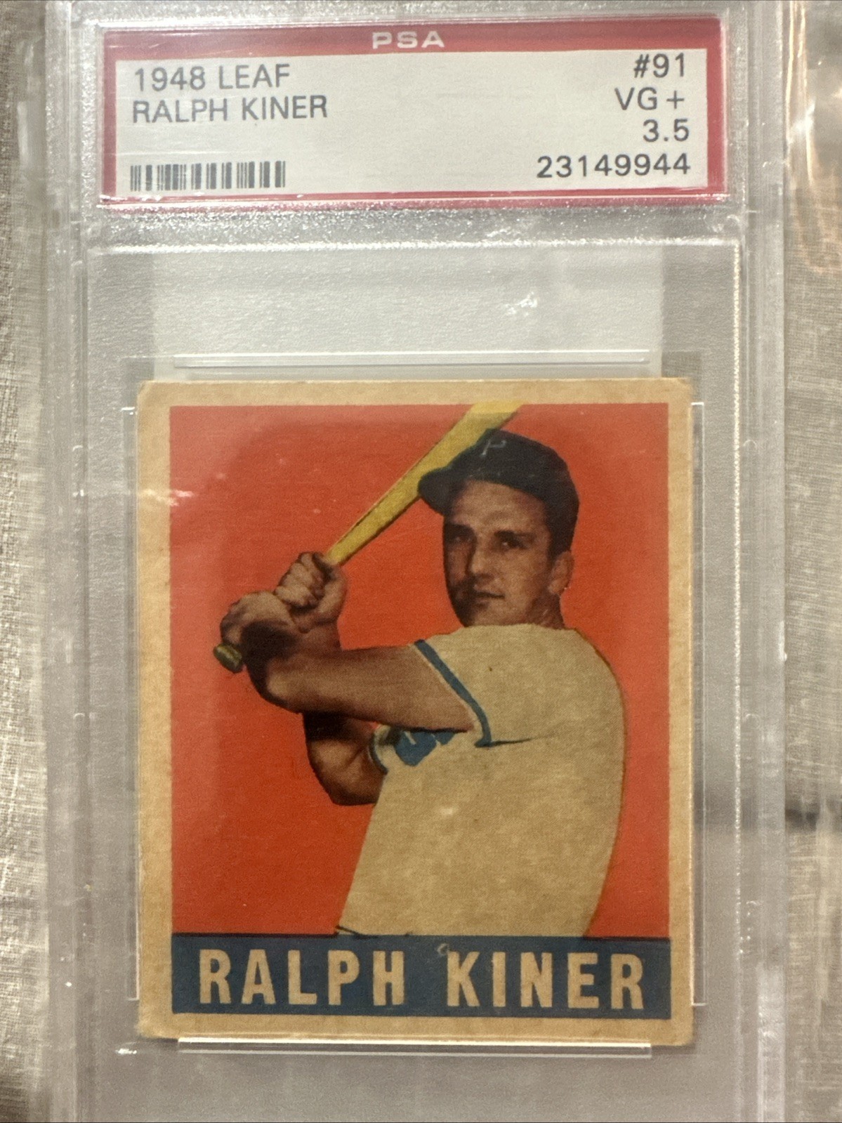 1948 Leaf Ralph Kiner #91 PSA 3.5