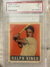1948 Leaf Ralph Kiner #91 PSA 3.5