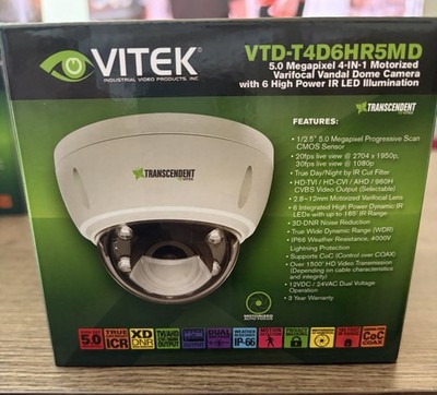 Vitek VTD-T4D6HR5MD Motorized Varifocal Dome, Camera, 12V, 5Mp