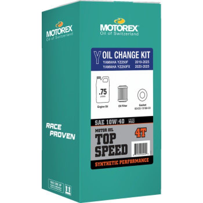 Motorex 311243 Top Speed Oil Change Kit 10W40 0.75L Yamaha YZ250FX