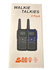 Long Range 100 mile Walkie Talkie Two Way Radio Charge 2 PACK X2 4 Total