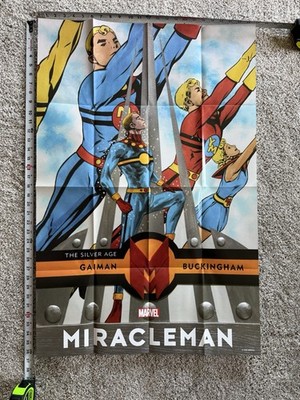 Miracleman Silver Age 1 Gaiman Retailer Promo Poster 36'' X 24'' Marvel NM/M 2022