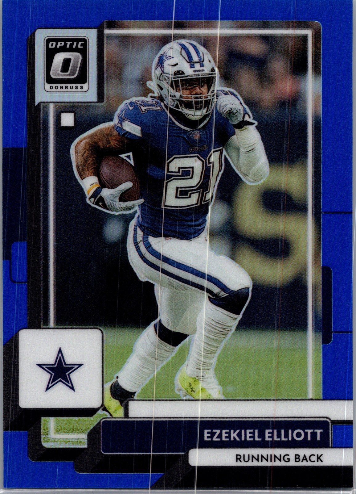 2022 Donruss Optic #52 Ezekiel Elliott Blue #/179