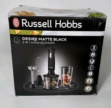 Russell Hobbs Desire 3 in 1 Electric Hand Blender, Fruit & Veg Mini Chopper & Wh