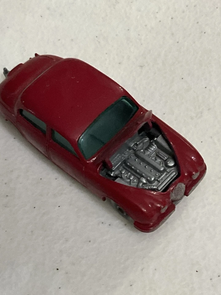 Vintage Matchbox Series Lesney England #65 Jaguar 3,4 litros rojo coche fundido a presión Foto 3 de 4