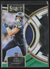 2023 Panini Select #149 Jake Bobo Black and Green Prizms Die Cuts Seahawks (JT)