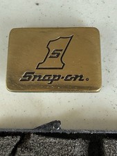 Vintage Snap On Tools Belt Buckle 1 Solid Brass SPP-556 Used