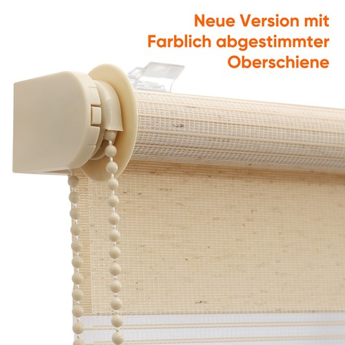 Doppelrollo Duo Rollo Klemmfix ohne Bohren blickdicht Fensterrollo Zebrarollo - Zdjęcie 48 z 77