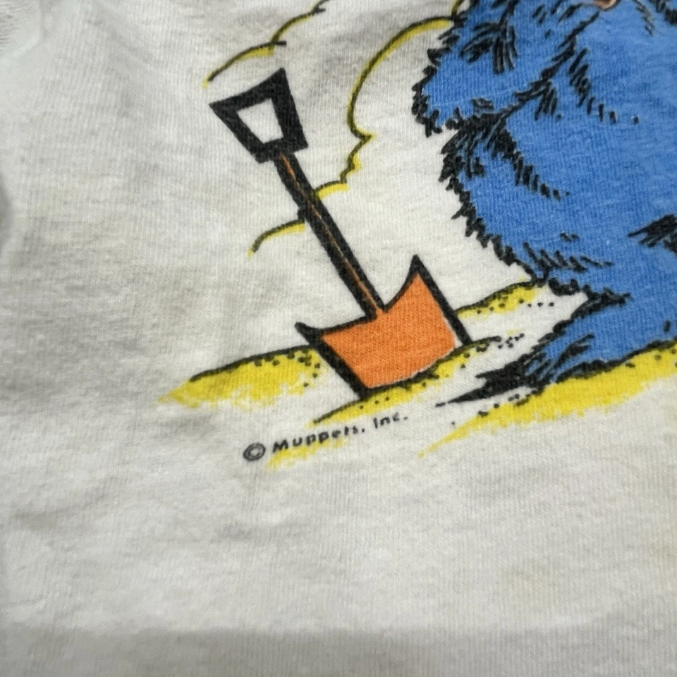 True Vintage Sesame Street Cookie Monster Shirt Boys 3T Cartoon 70s Muppets - Image 3 of 4