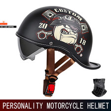 Casco retrò coda coperta casco moto per uomo e donna Four Seasons Prince