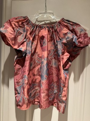 *NWT* ULLA JOHNSON Puff Sleeve 'Flo Top in Passion Flower'  - 2