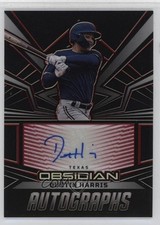 2023 Panini Chronicles Obsidian Electric Etch Red Dustin Harris #OA-DH Auto 0p1q