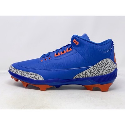 Air Jordan 3 'Florida Gators PE' Blue Football Cleats, Size 14