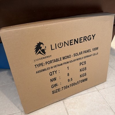 Lion Energy Portable Mono 12V Solar Panel SEALED