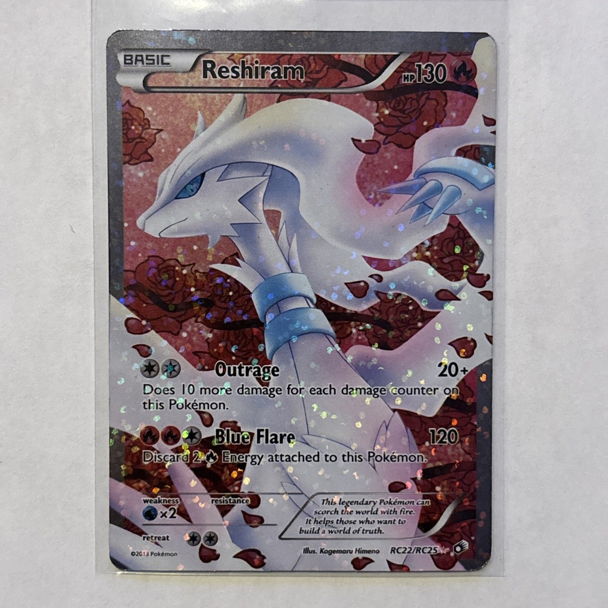 J*o様 ポケモンカード Reshiram RC22/RC25 Reshiram (Full Art) RC22/RC25 Legendary Treasures: Radiant
