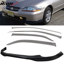 Fits 98-02 Honda Accord Type R Front Bumper Lip Spoiler Acrylic Window Visor