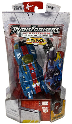 Transformers Blurr Cybertron Deluxe Class Figure New w Package Damage 2005
