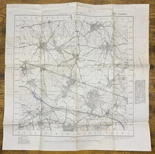 German Military Prussian Geological Map Of 434 Caudry France Contours 1:25000