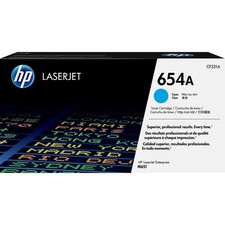 HP 654A Cyan Toner Cartridge Works Color Laserjet Enterprise M651 Series CF3