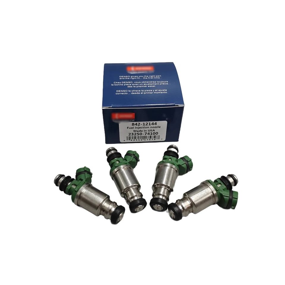 x4 OEM DENSO Fuel Injectors for Toyota motors 2.0L 3S-FE 2.2L 5S-FE 23250-74100 Foto 2 de 4
