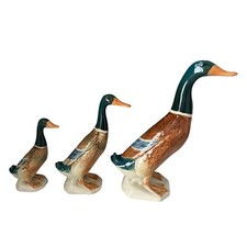 Beswick Mallard Duck 756-1, 756-2, 756-2A Standing Duck Set of 3 Vintage