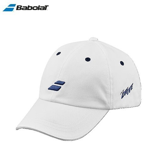 Gorra de algodón Babolat Drive unisex gorra de tenis deportiva informal blanca nueva con etiquetas 222612 - Imagen 1 de 4