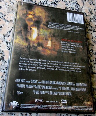 SHAKMA NEW RARE DVD Killer Baboon Christopher Atkins Amanda