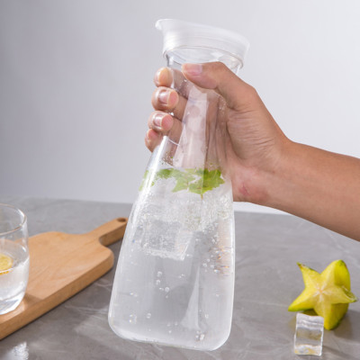 Wasserkrug Saftkrüge Deckel Eistee Orangensaft Milch Obstkännchen 1000ml