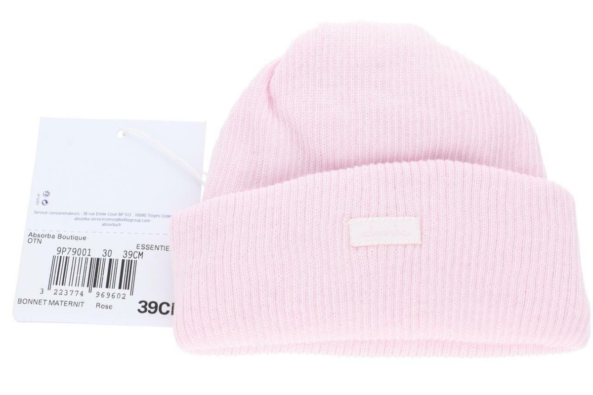 x Absorba Newborn Baby Hat Pink UK