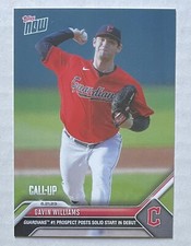 Gavin Williams 2023 MLB TOPPS NOW 477 CALL-UP Guardians Debut 6/21/23 PR /1028
