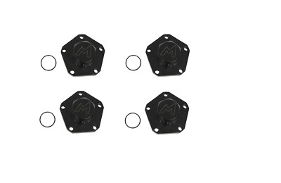 Land Rover Terrafirma Heavy Duty Steel Drive Flange - Narrow Type Black Set x4