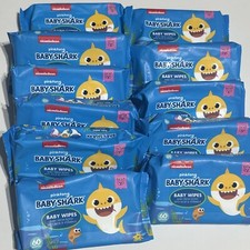 11 Packs Nickelodeon Pinkfong Baby Shark 60 Ct Wipes With Aloe  Vitamin E660 Ct