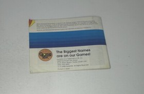 NES Wheel of Fortune Family Edition - Instruction Manual Only - 1990 Original