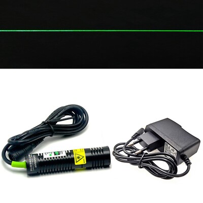 532nm 100mW Grüne Line Lasermodul Locator Diode 18x75mm mit 5V Adapter