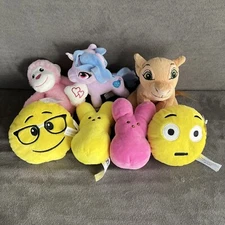 Mini Plush Random Stuffed Animals As Shown Lot Of 7 Funny Faces Peeps My Little