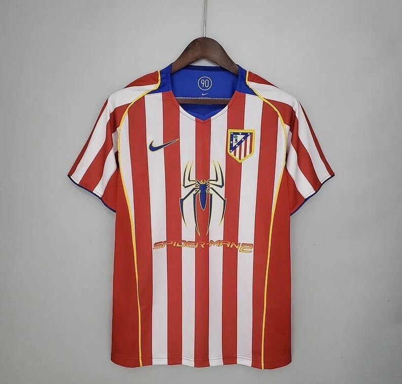 Superbe Maillot Vintage Atletico Madrid En Coton Avec Sa Boîte D'origine - Taille S, Collection Rare !