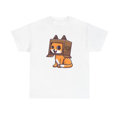 Virtual Reality Chat Cat Unisex Heavy Cotton Tee, VR Cat Shirt, Cute VR Chat