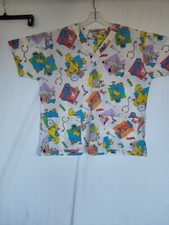 Sesame Street Scrub Top XL
