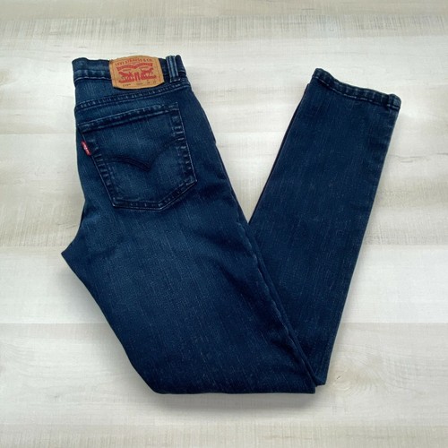 Levis 519 Boys Extreme Skinny Jeans 18 Regular Youth Dark Wash Denim | eBay