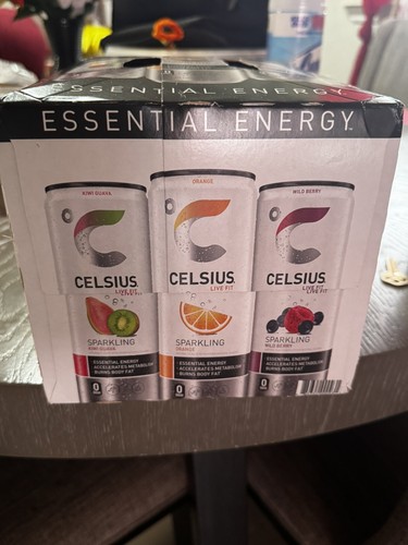 CELSIUS Essential Energy Drink, 12 Fl Oz, Official Variety Pack (Pack of 12) - Picture 17 of 24