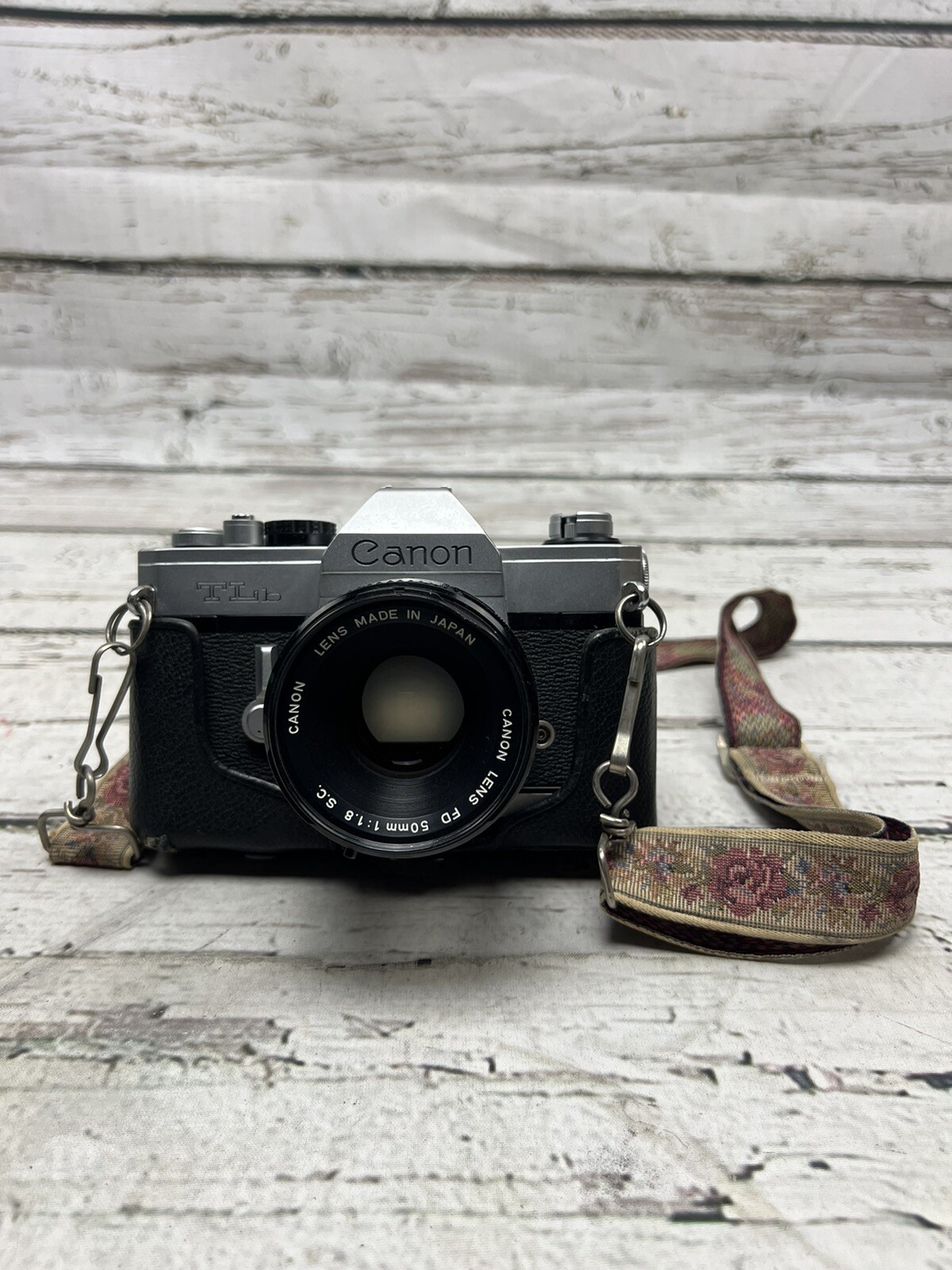 Vintage Canon TLb SLR 35mm Film Camera With 50mm 11.8 Canon Lens