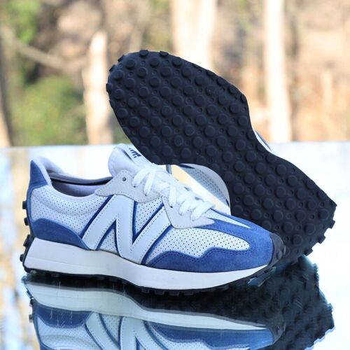 New Balance 327 Primary Pack Blue Men’s Size 7.5 White Custom MS327PF - Picture 5 of 13